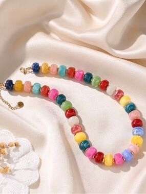 Multicolor Candy Beaded Necklace